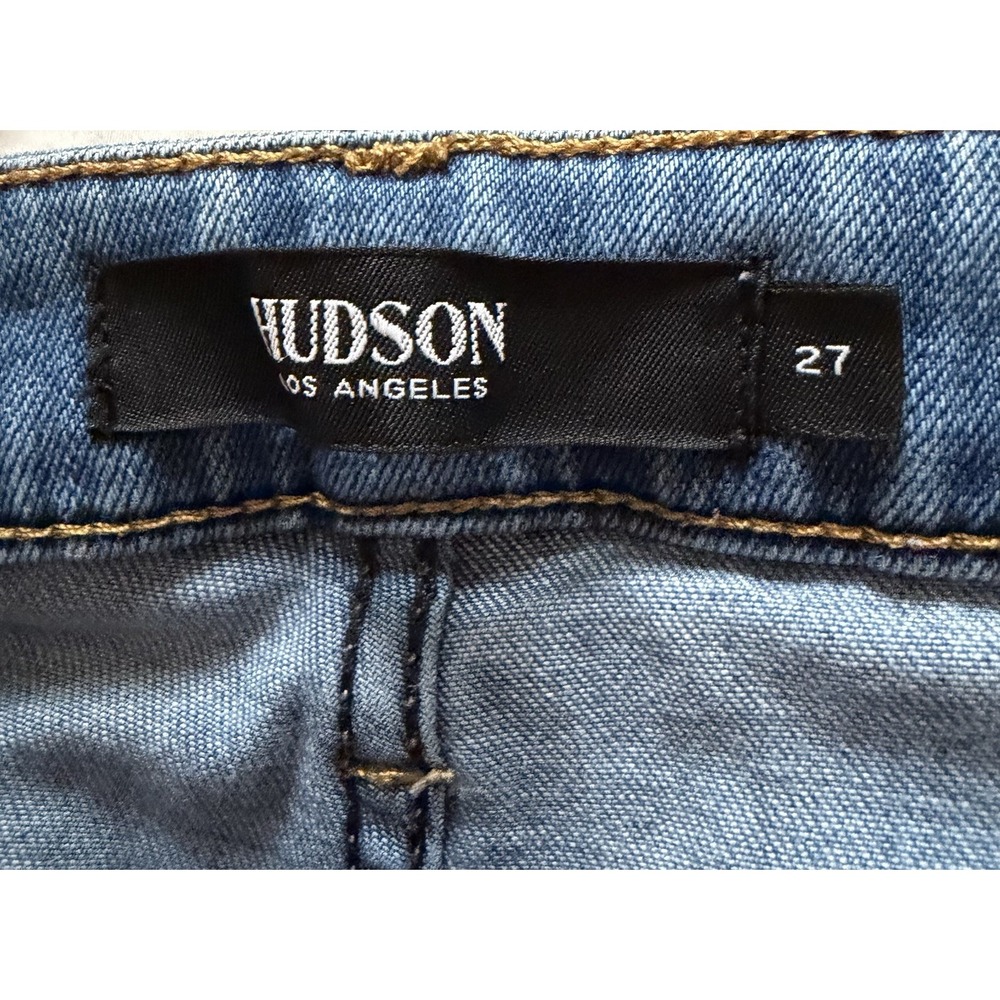 Hudson Holly Flare Jeans 27 Light Wash High Rise 32" Inseam - Picture 3 of 11